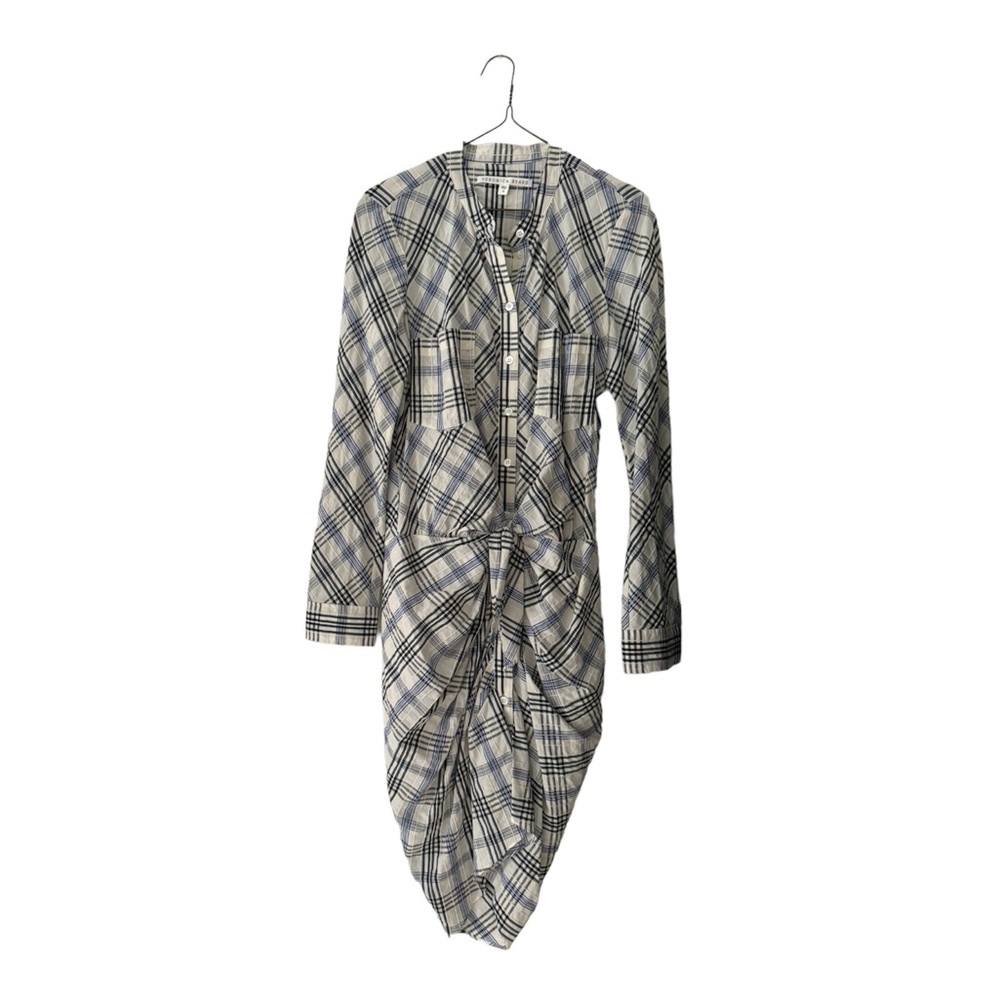 Veronica Beard Della Plaid Shirt Dress